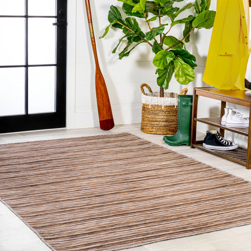 Finn-2 Modern Farmhouse Pinstripe  Area Rug