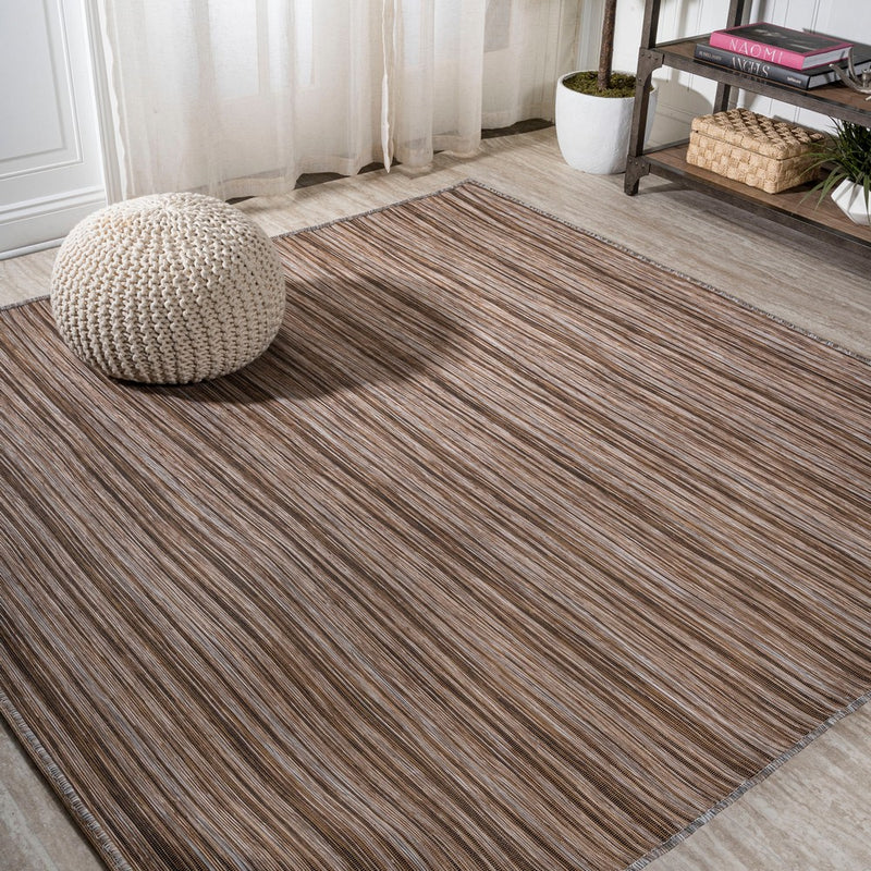 Finn-2 Modern Farmhouse Pinstripe  Area Rug