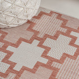 Cyrus Modern Geometric Tile Pattern Indoor/Outdoor Area Rug