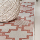 Cyrus Modern Geometric Tile Pattern Indoor/Outdoor Area Rug