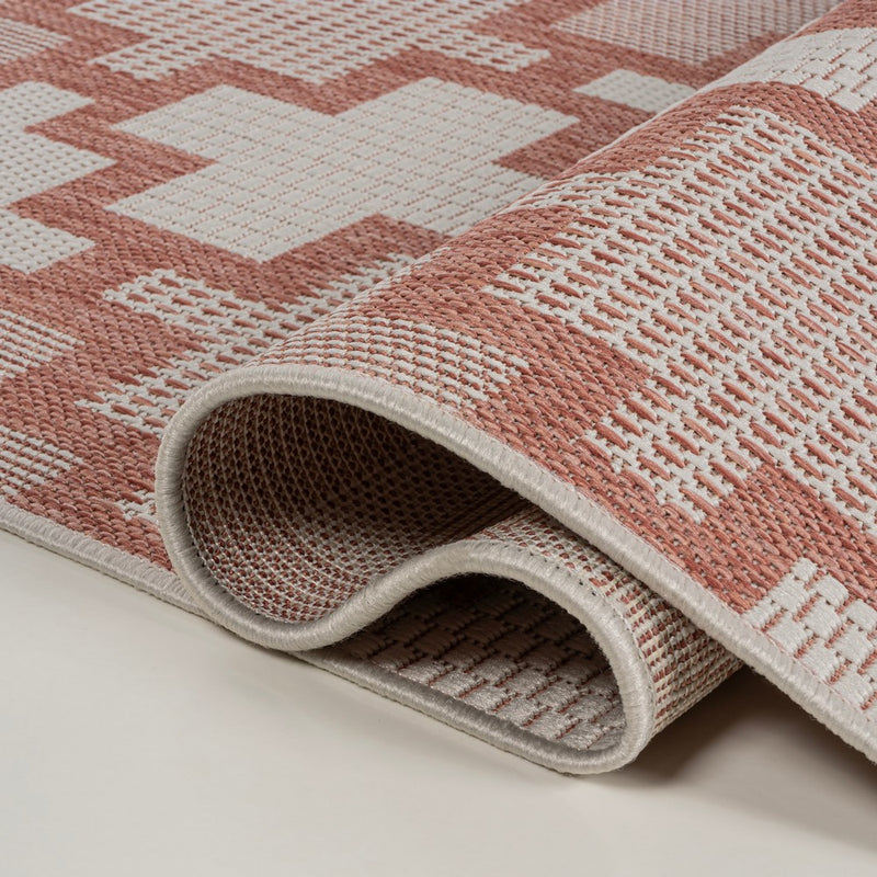 Cyrus Modern Geometric Tile Pattern Indoor/Outdoor Area Rug