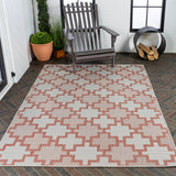 Cyrus Modern Geometric Tile Pattern Indoor/Outdoor Area Rug
