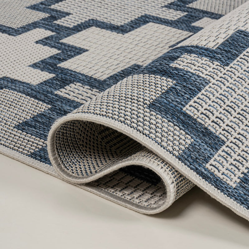 Cyrus Modern Geometric Tile Pattern Indoor/Outdoor Area Rug