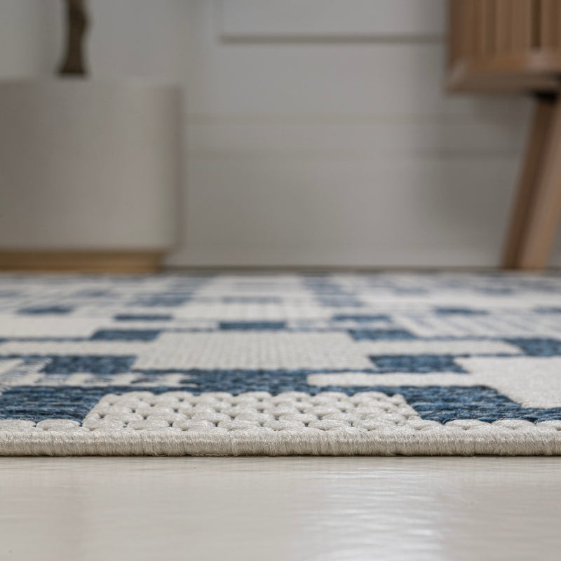 Cyrus Modern Geometric Tile Pattern Indoor/Outdoor Area Rug