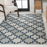 Cyrus Modern Geometric Tile Pattern Indoor/Outdoor Area Rug