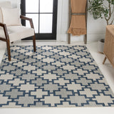 Cyrus Modern Geometric Tile Pattern Indoor/Outdoor Area Rug