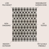 Darcy Traditional Geometric Bold Gingham Area Rug
