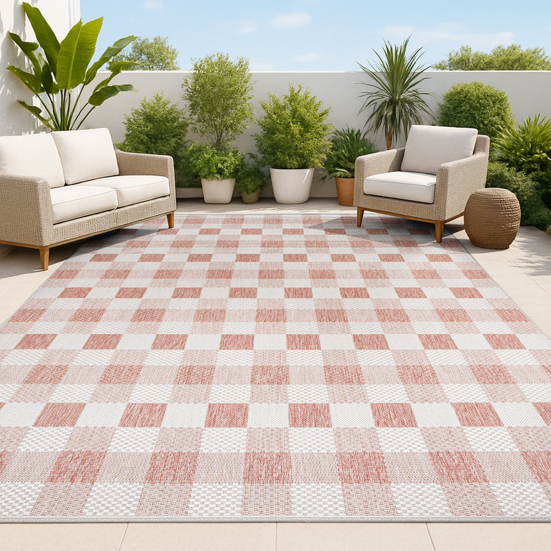 Darcy Traditional Geometric Bold Gingham Area Rug