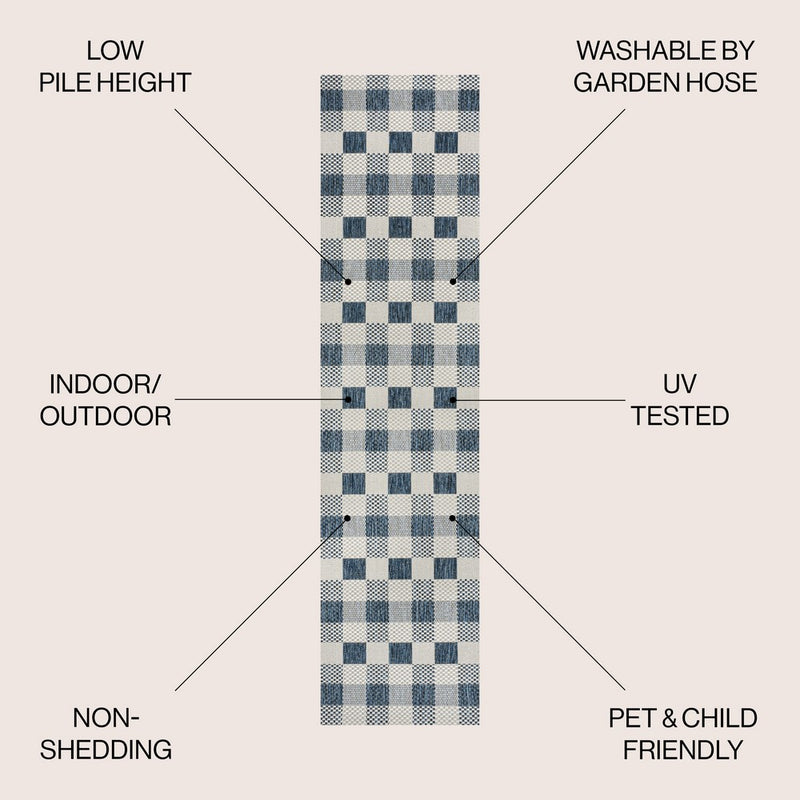 Darcy Traditional Geometric Bold Gingham Area Rug