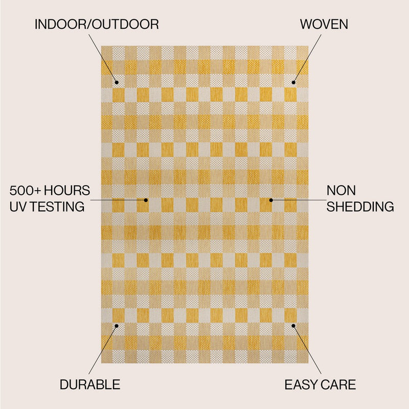 Darcy Traditional Geometric Bold Gingham Area Rug
