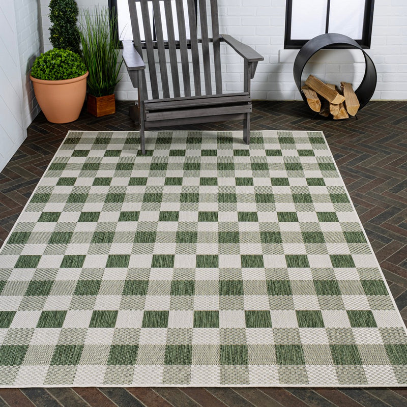Darcy Traditional Geometric Bold Gingham Area Rug
