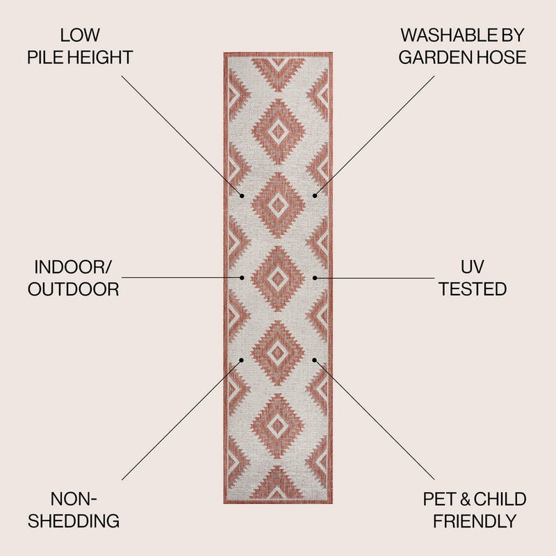 Lior Geometric Moroccan Diamond Area Rug