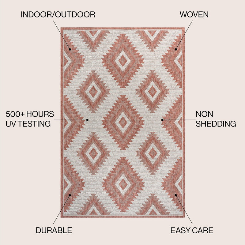 Lior Geometric Moroccan Diamond Area Rug