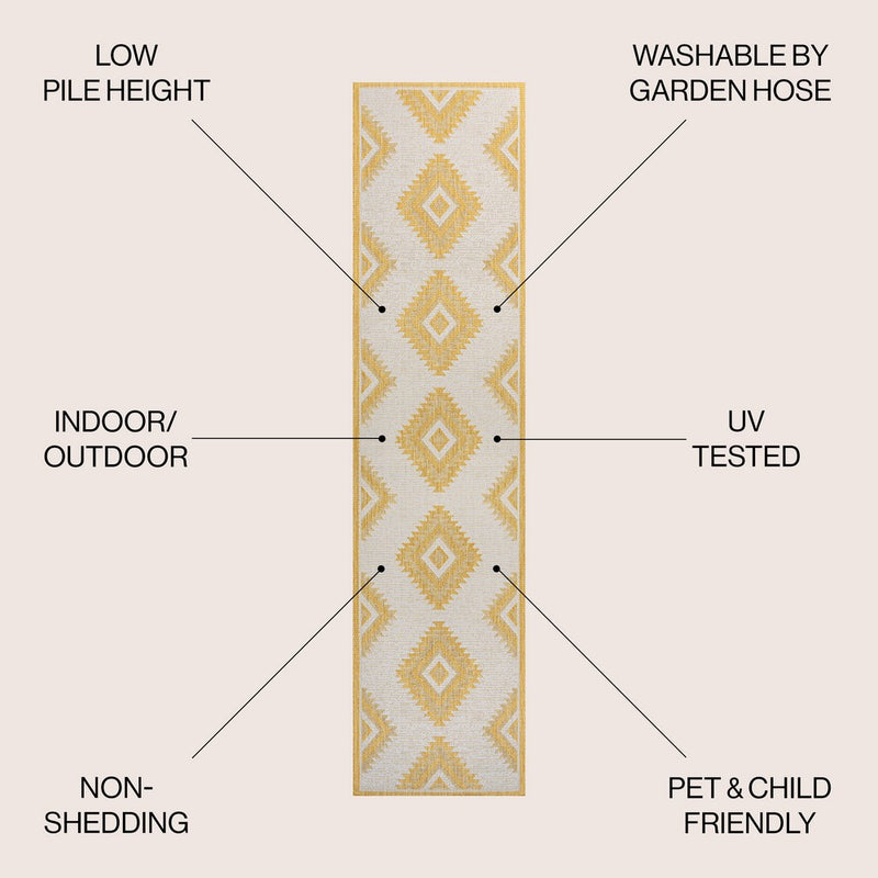 Lior Geometric Moroccan Diamond Area Rug