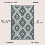 Lior Geometric Moroccan Diamond Area Rug