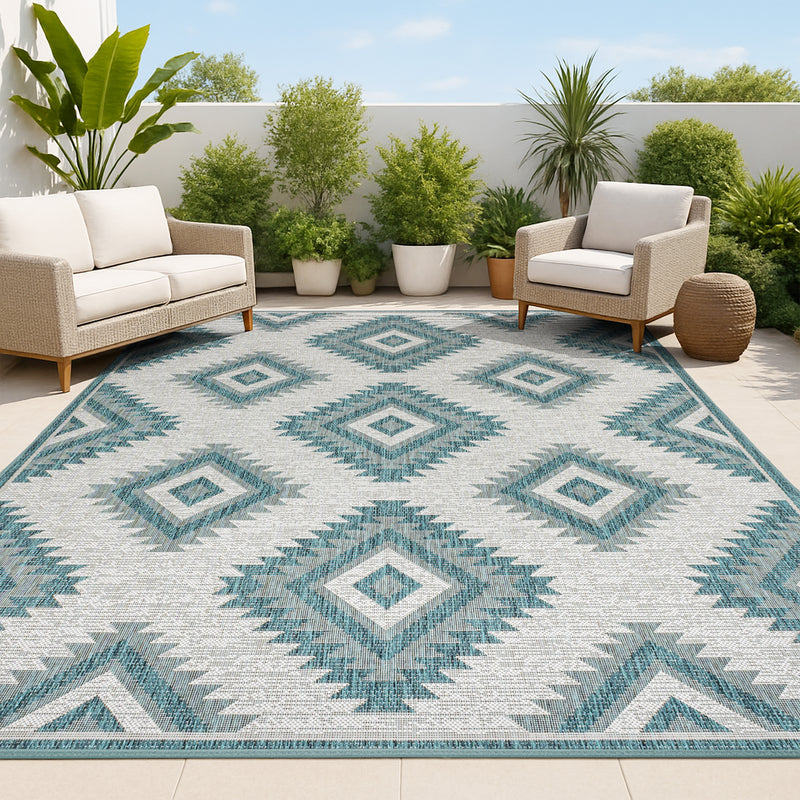 Lior Geometric Moroccan Diamond Area Rug