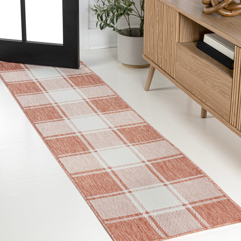 Sabine Traditional Farmhouse Bold Gingham Area Rug