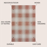 Sabine Traditional Farmhouse Bold Gingham Area Rug