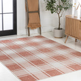 Sabine Traditional Farmhouse Bold Gingham Area Rug