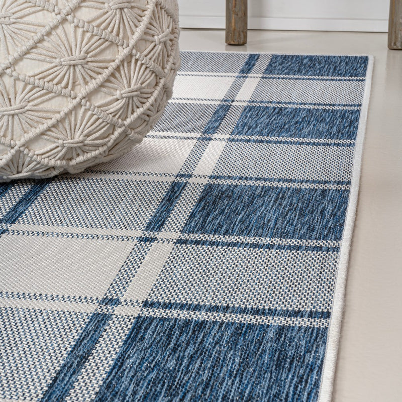 Sabine Traditional Farmhouse Bold Gingham Area Rug