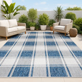 Sabine Traditional Farmhouse Bold Gingham Area Rug