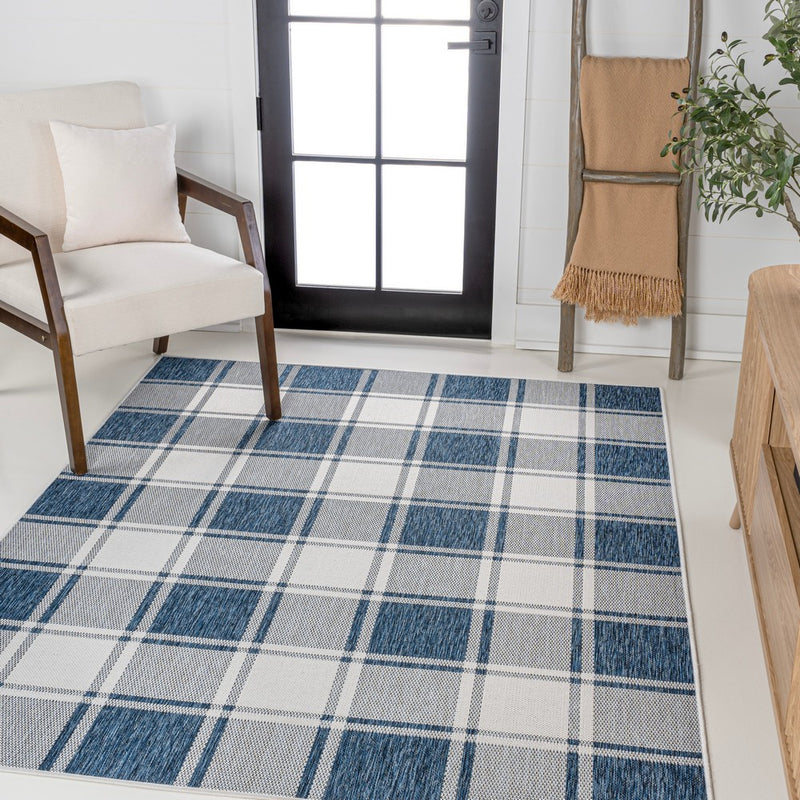 Sabine Traditional Farmhouse Bold Gingham Area Rug