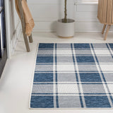 Sabine Traditional Farmhouse Bold Gingham Area Rug
