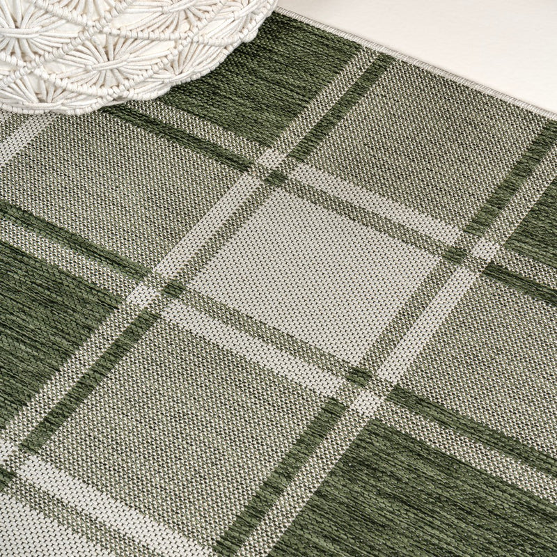 Sabine Traditional Farmhouse Bold Gingham Area Rug