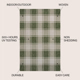 Sabine Traditional Farmhouse Bold Gingham Area Rug