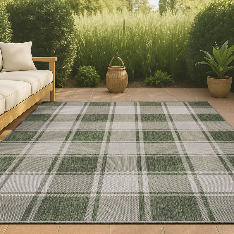 Sabine Traditional Farmhouse Bold Gingham Area Rug