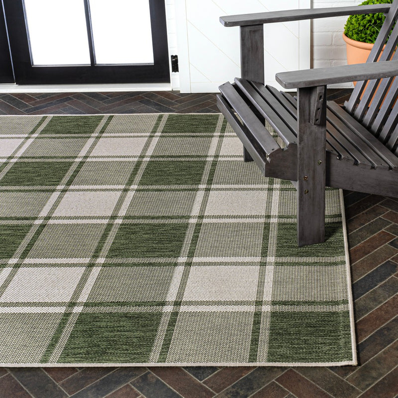 Sabine Traditional Farmhouse Bold Gingham Area Rug