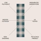 Sabine Traditional Farmhouse Bold Gingham Area Rug