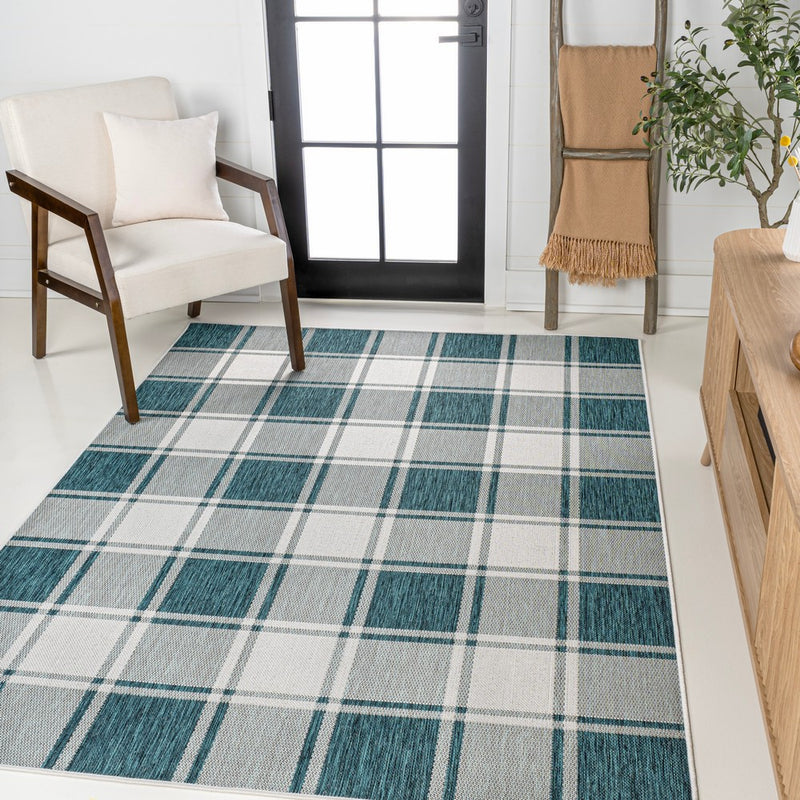 Sabine Traditional Farmhouse Bold Gingham Area Rug