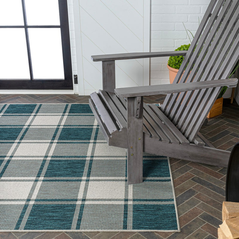 Sabine Traditional Farmhouse Bold Gingham Area Rug
