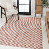 Aimee Traditional Cottage Checkerboard Indoor/Outdoor Area Rug