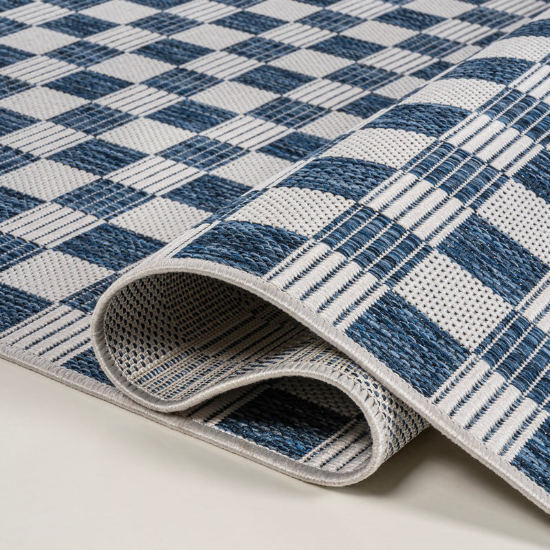 Aimee Traditional Cottage Checkerboard Indoor/Outdoor Area Rug