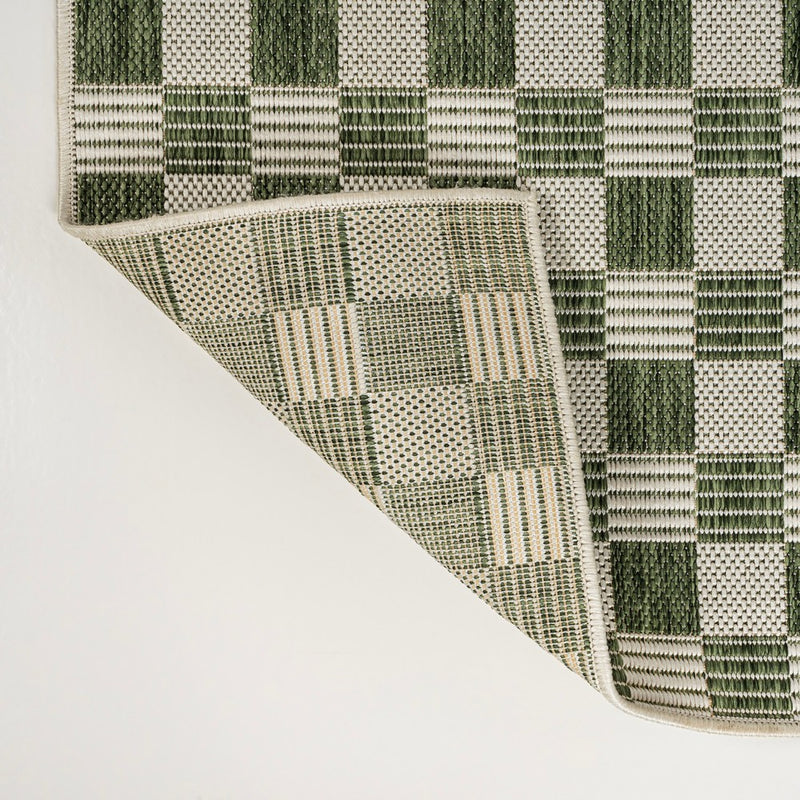 Aimee Traditional Cottage Checkerboard Indoor/Outdoor Area Rug