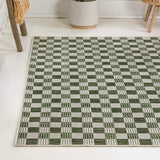 Aimee Traditional Cottage Checkerboard Indoor/Outdoor Area Rug