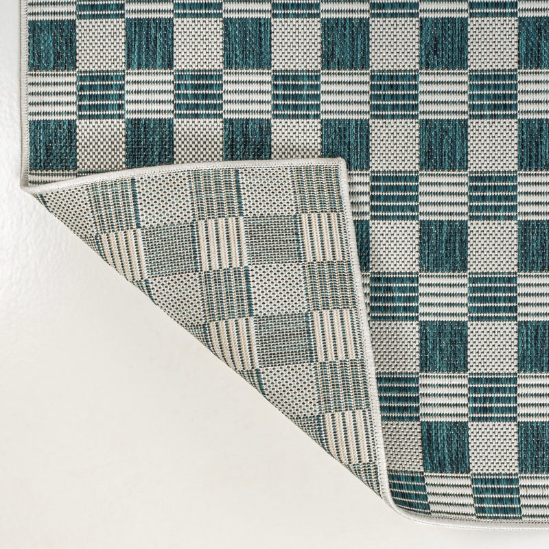 Aimee Traditional Cottage Checkerboard Indoor/Outdoor Area Rug
