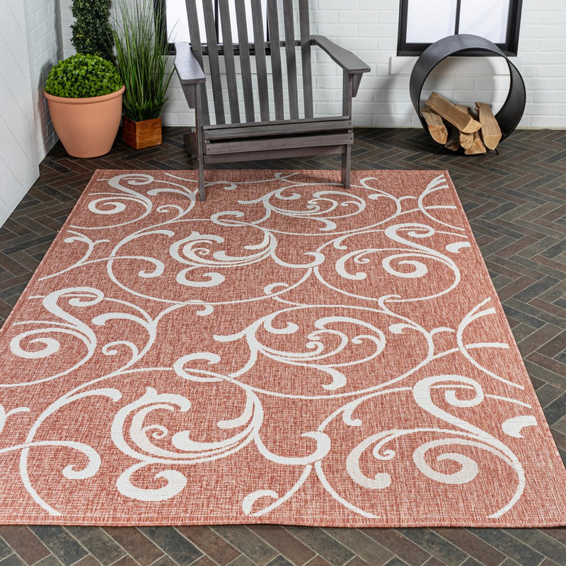 Maribel Traditional Classic All-Over Scroll Area Rug