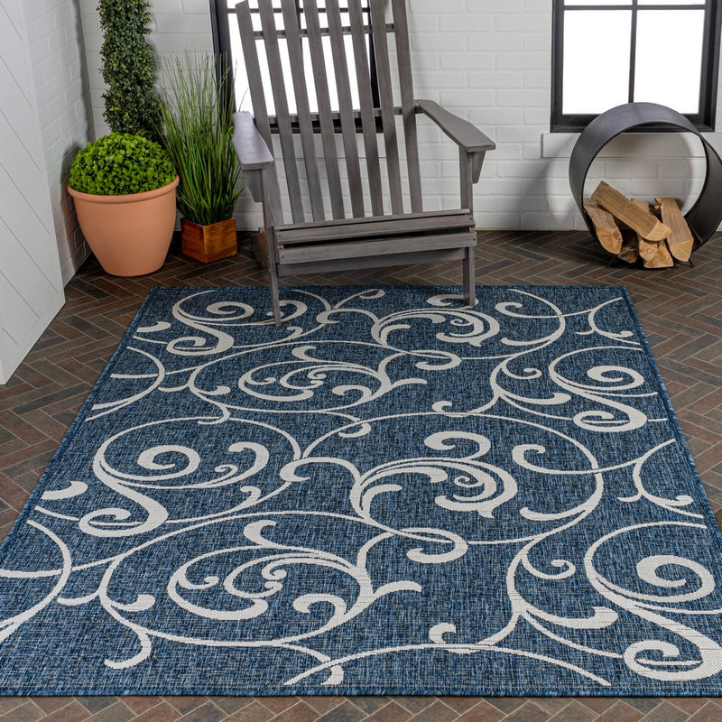 Maribel Traditional Classic All-Over Scroll Area Rug