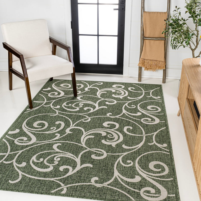 Maribel Traditional Classic All-Over Scroll Area Rug