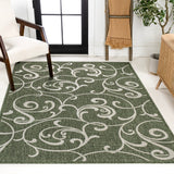 Maribel Traditional Classic All-Over Scroll Area Rug