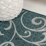 Maribel Traditional Classic All-Over Scroll Area Rug