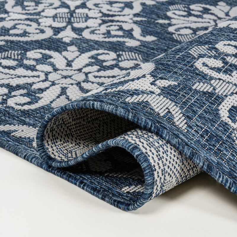 Amora Traditional Mediterranean Tile Design Indoor/Outdoor Area Rug
