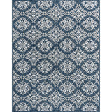 Amora Traditional Mediterranean Tile Design Indoor/Outdoor Area Rug