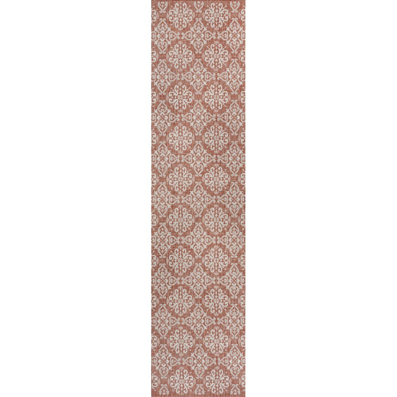 Amora Traditional Mediterranean Tile Design Indoor/Outdoor Area Rug