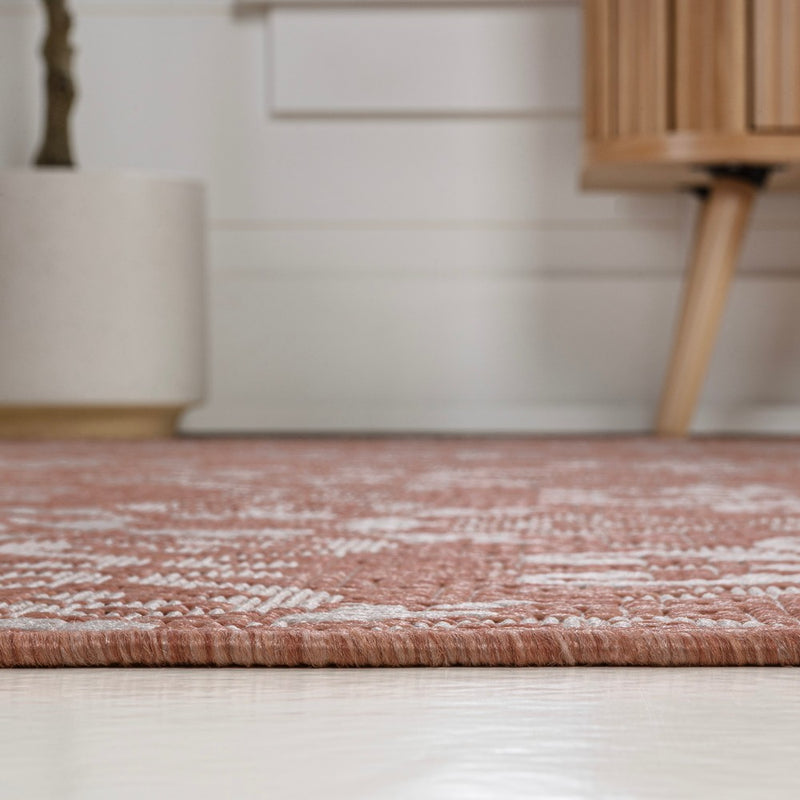 Amora Traditional Mediterranean Tile Design Indoor/Outdoor Area Rug