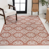 Amora Traditional Mediterranean Tile Design Indoor/Outdoor Area Rug