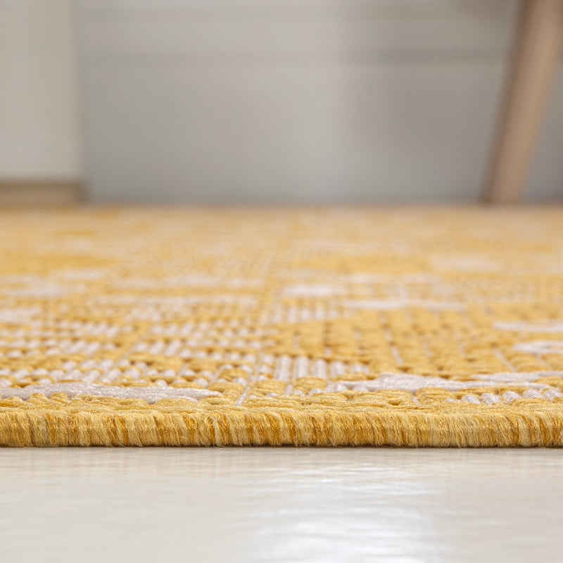 Amora Traditional Mediterranean Tile Design Indoor/Outdoor Area Rug